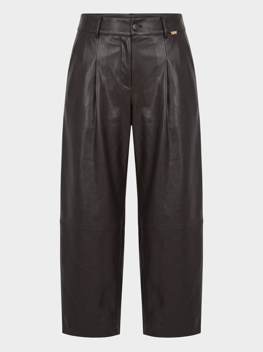 Pantalone Balloon in Similpelle Cacao - MARKUP