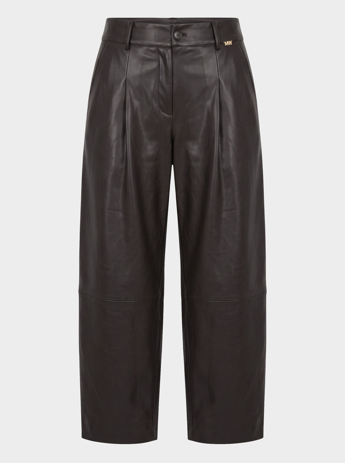 Pantalone Balloon in Similpelle Cacao - MARKUP