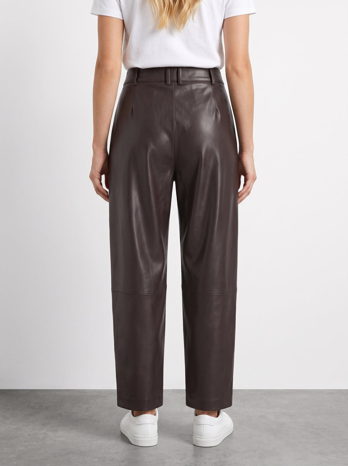 Pantalone Balloon in Similpelle Cacao - MARKUP