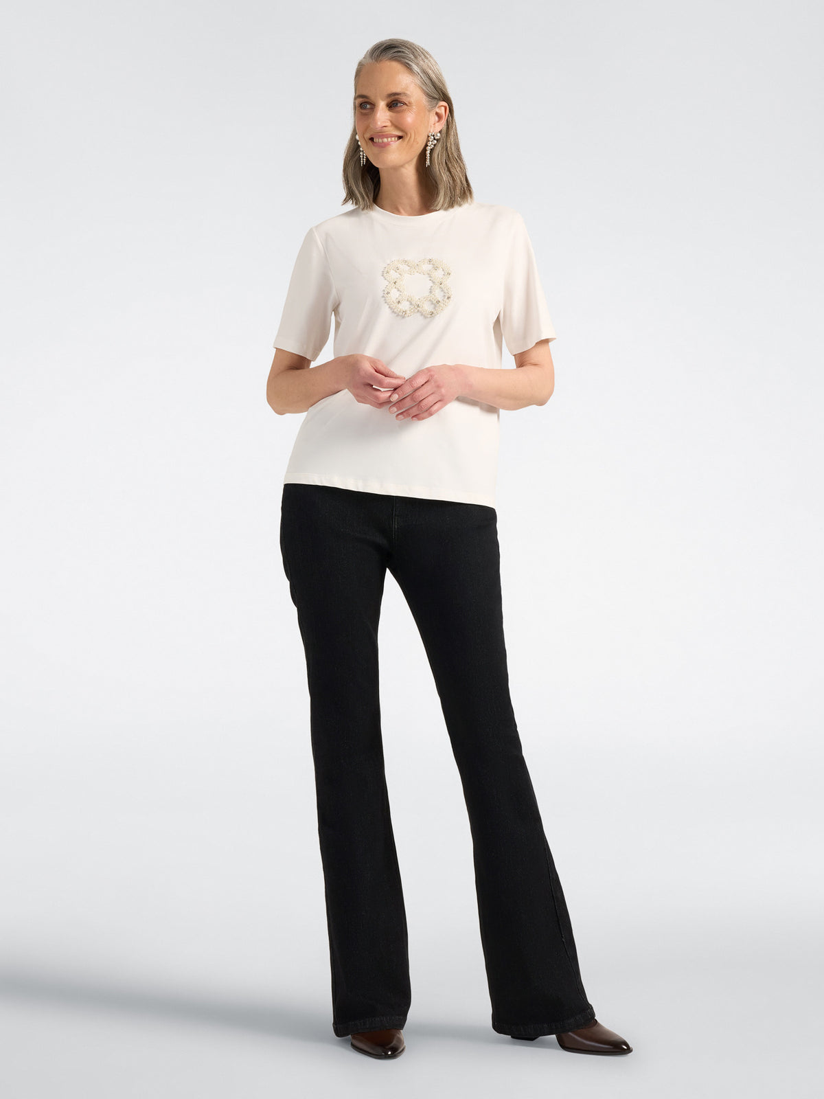 Jeans Flare "Florence" Nero - Elena Mirò