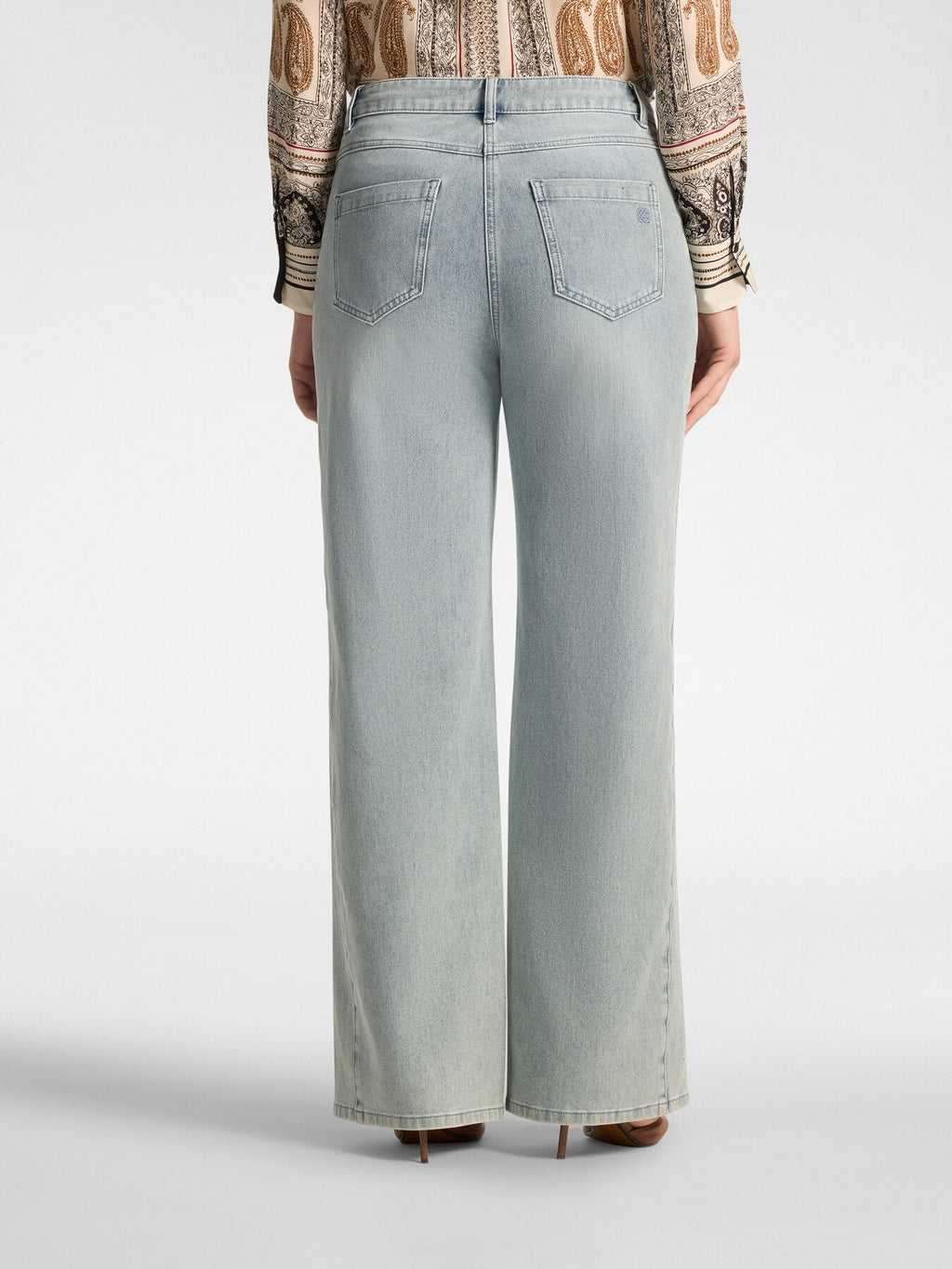 Jeans Flare Washed "Florence" Blu - Elena Mirò