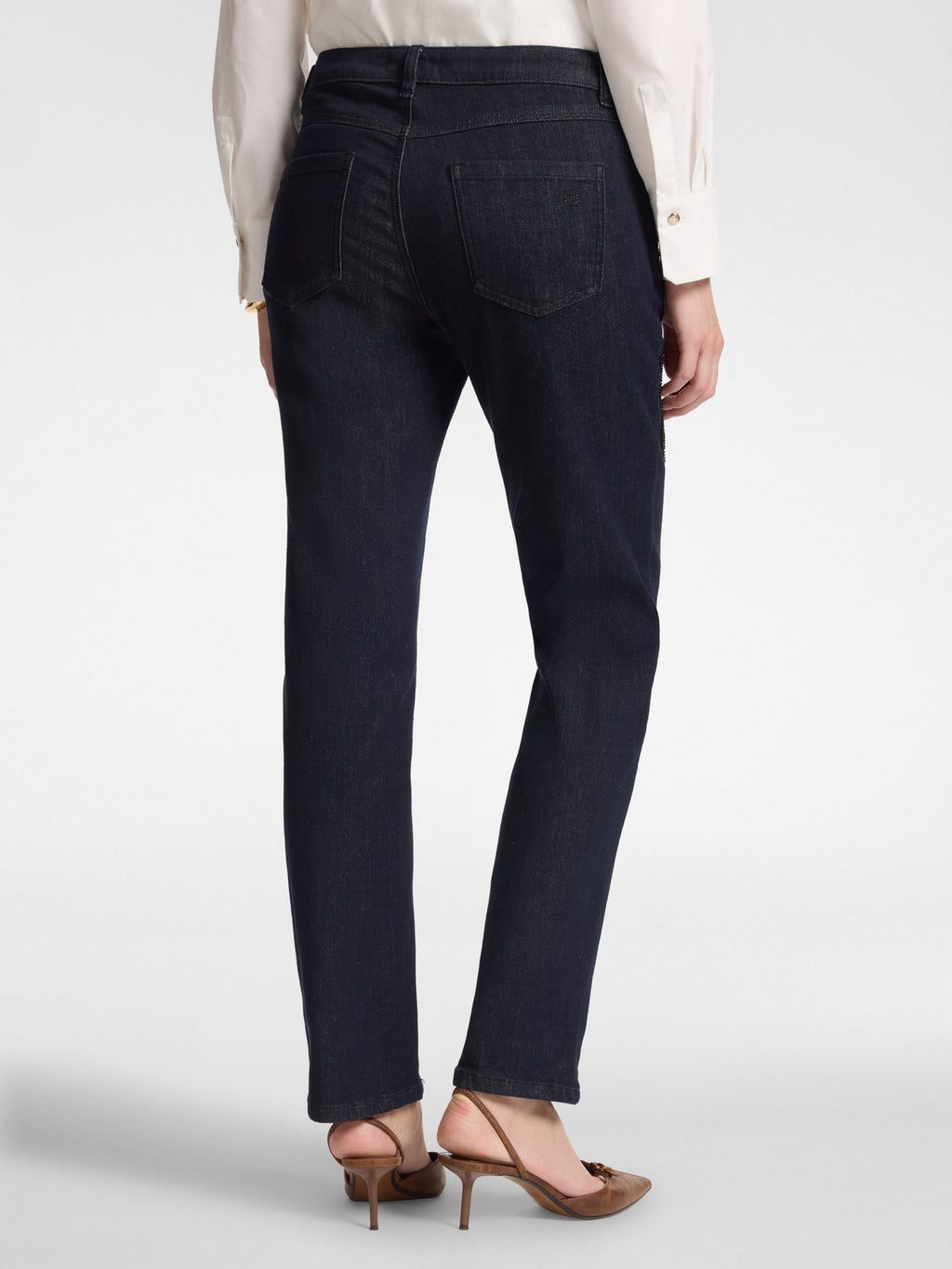 Jeans con Ricamo Blu - Elena Mirò