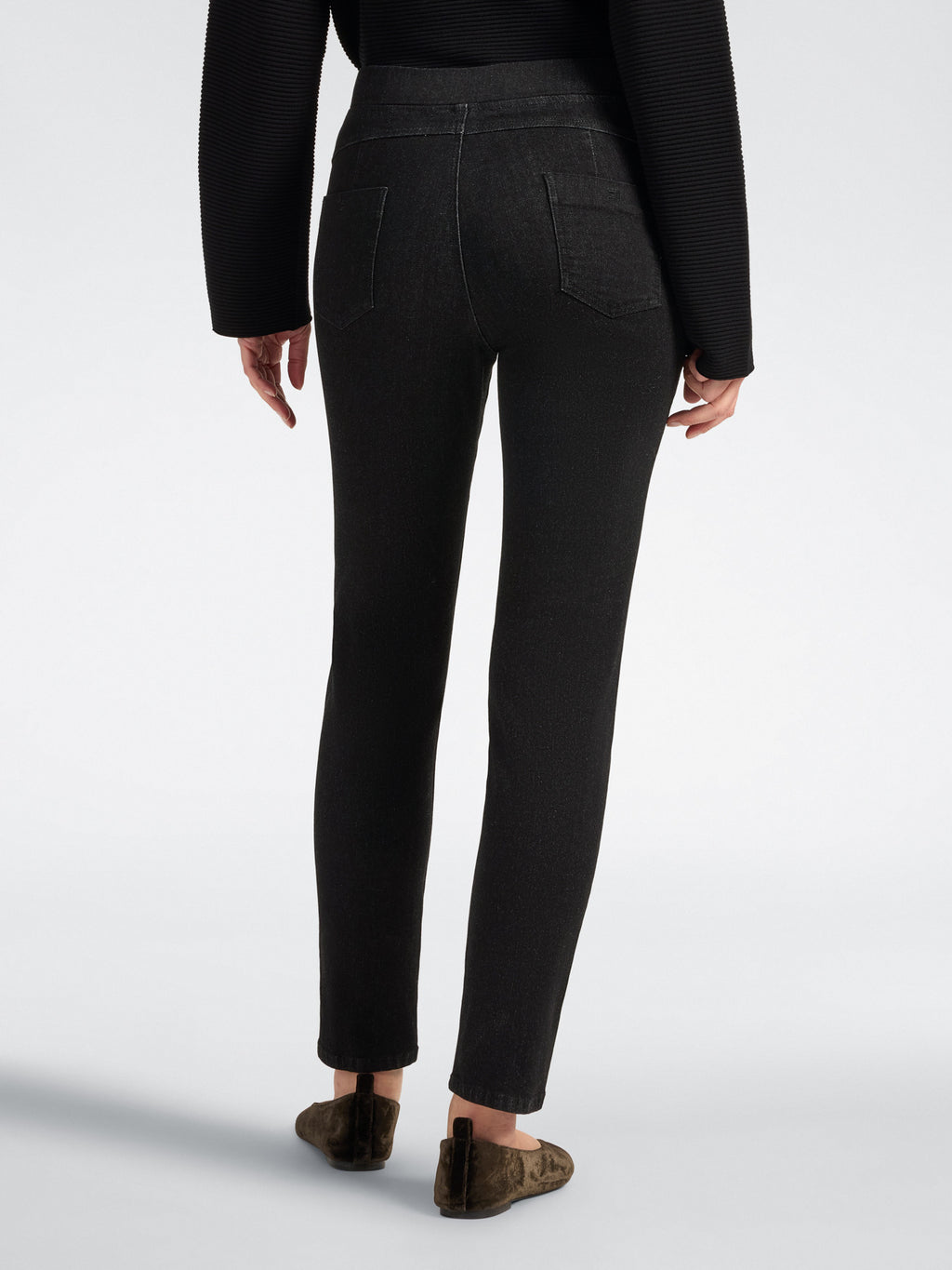 Jeans Skinny "Pat" in Denim Lavaggio Washed Nero - Elena Mirò