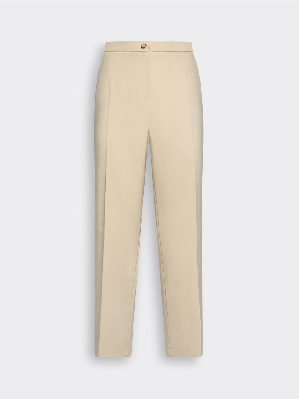 Pantaloni Chinos in Punto Milano Misto Viscosa Beige - Elena Mirò