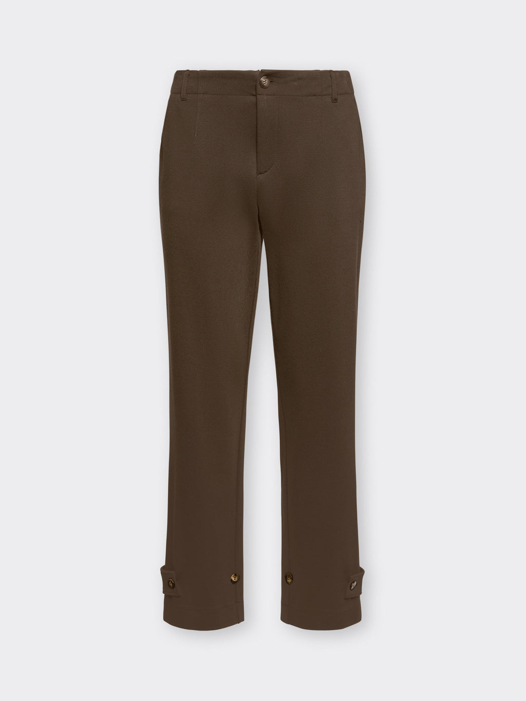 Pantaloni Slim con Cinturini al Fondo Marrone - Elena Mirò