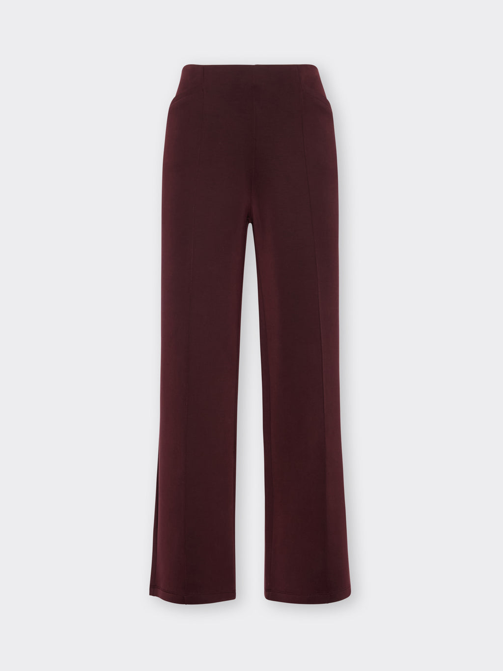Pantaloni Cropped in Scuba Bordeaux - Elena Mirò