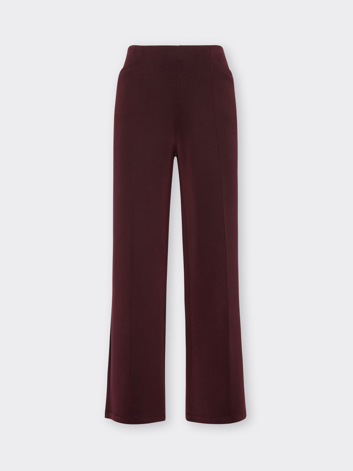 Pantaloni Cropped in Scuba Bordeaux - Elena Mirò