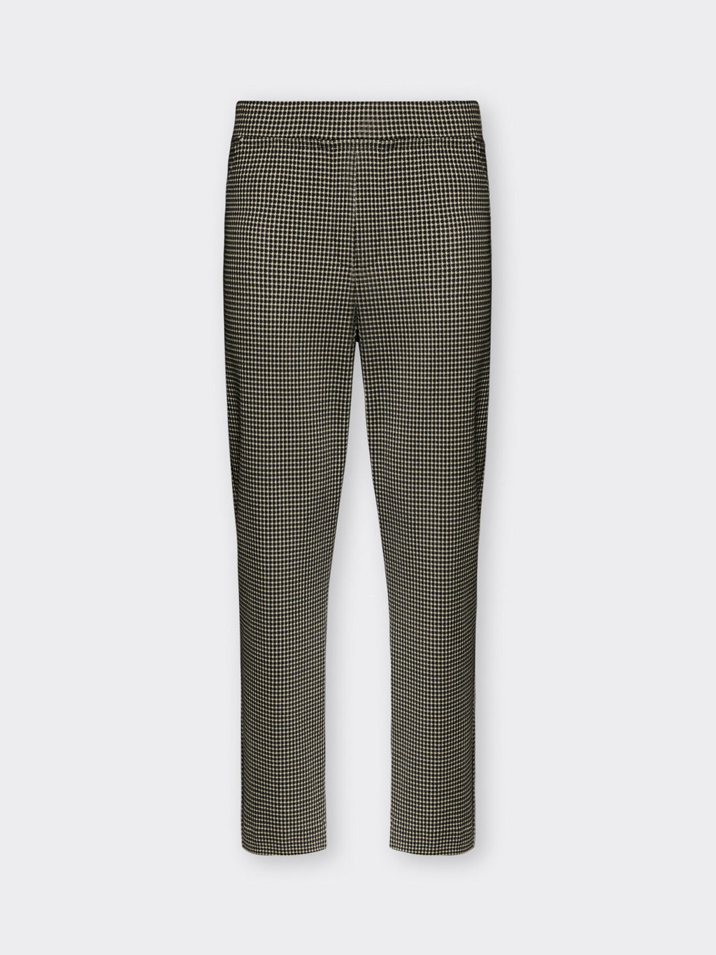 Pantaloni Slim Vichy Cropped Nero - Elena Mirò
