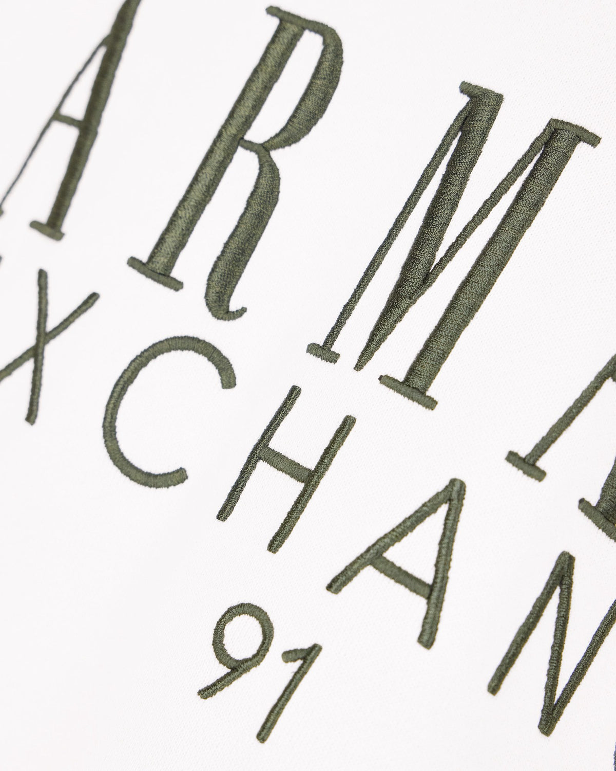 Armani Exchange Felpa Bianca Ottica
