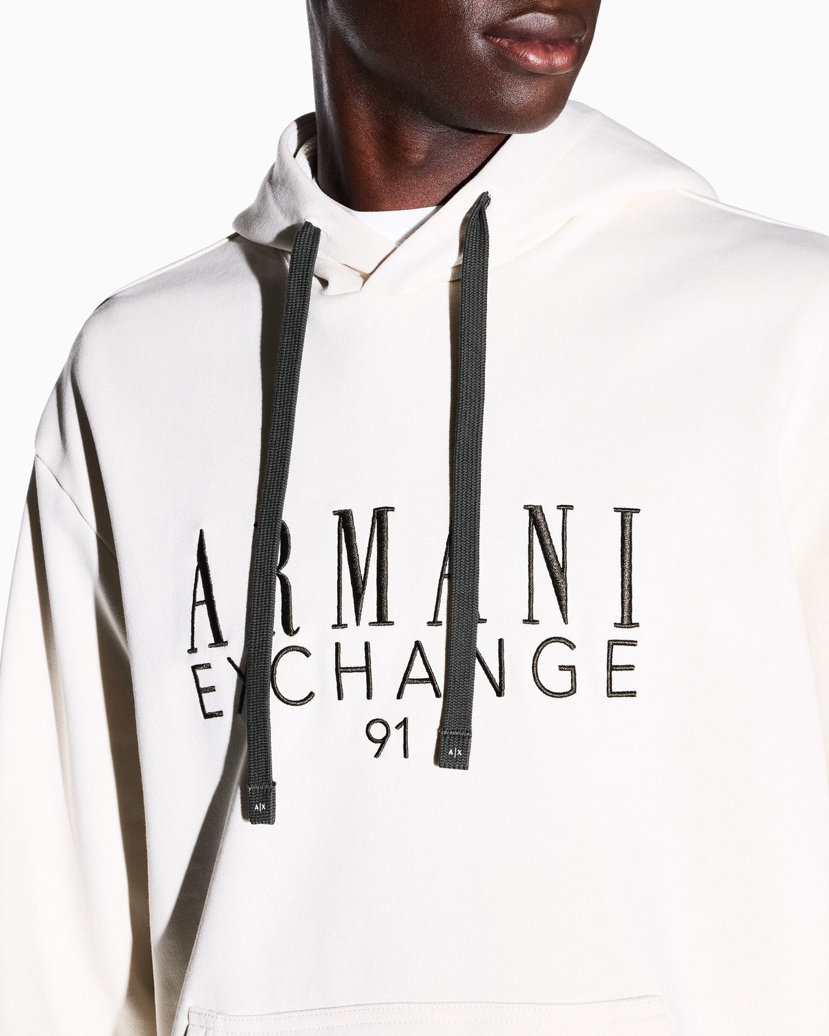 Armani Exchange Felpa Bianca Ottica – vista 3