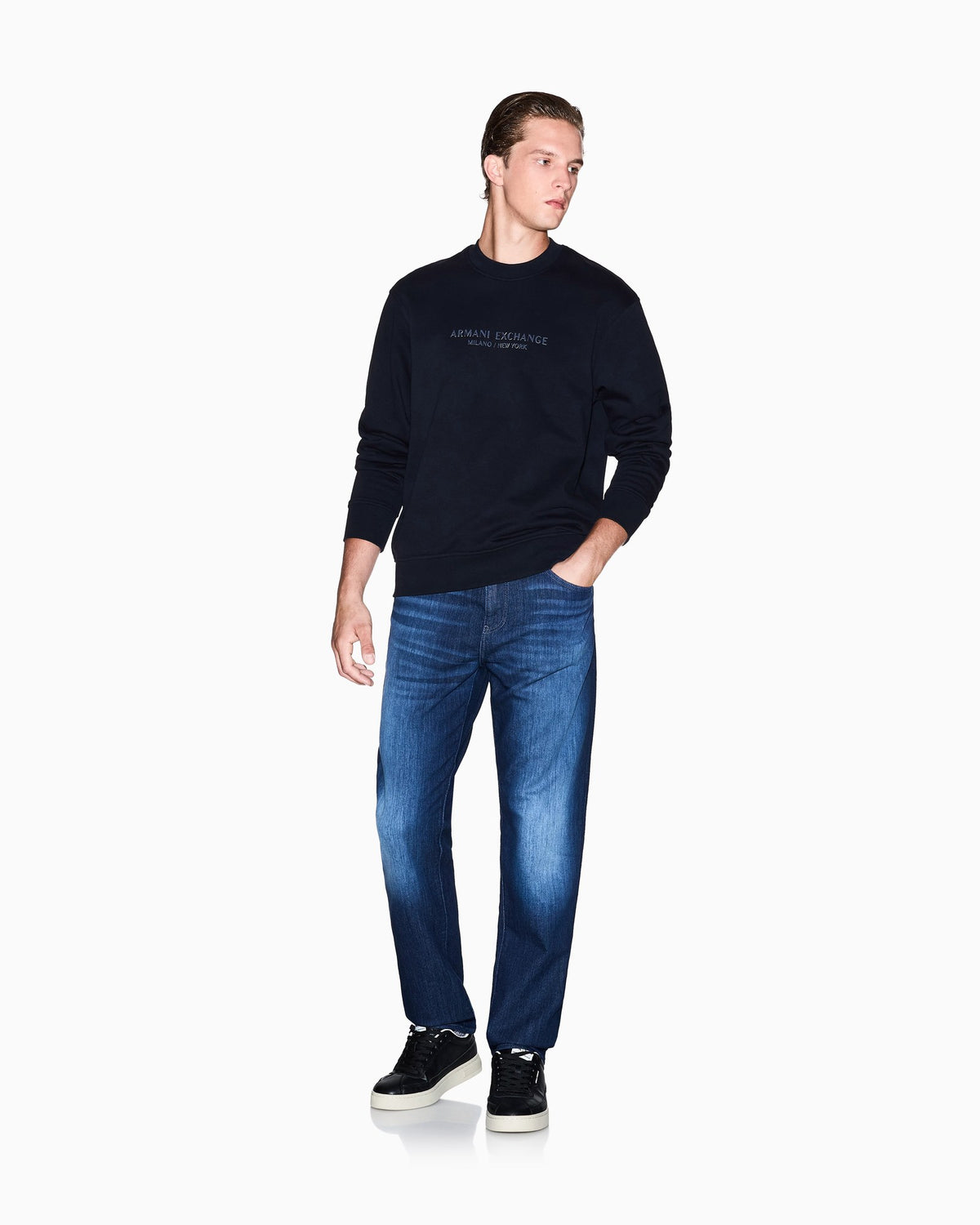 Armani Exchange Felpa Blu XM001284 – vista 2