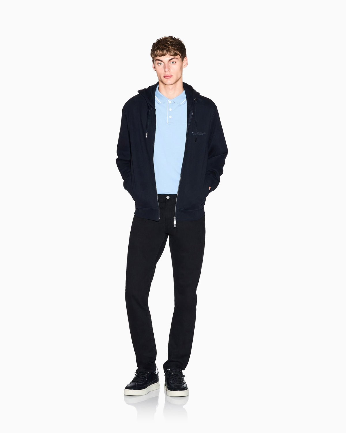Armani Exchange Felpa Blu XM001293 – vista 4