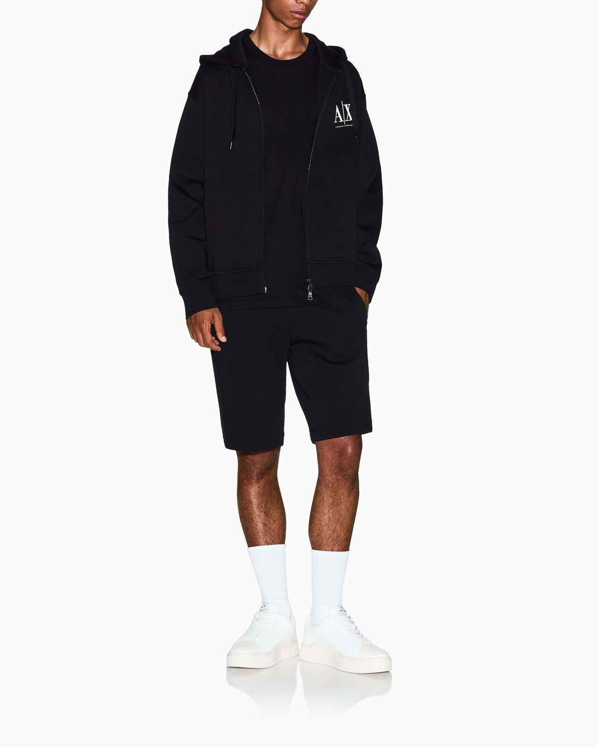 Armani Exchange Felpa Nera XM000371 – vista 2