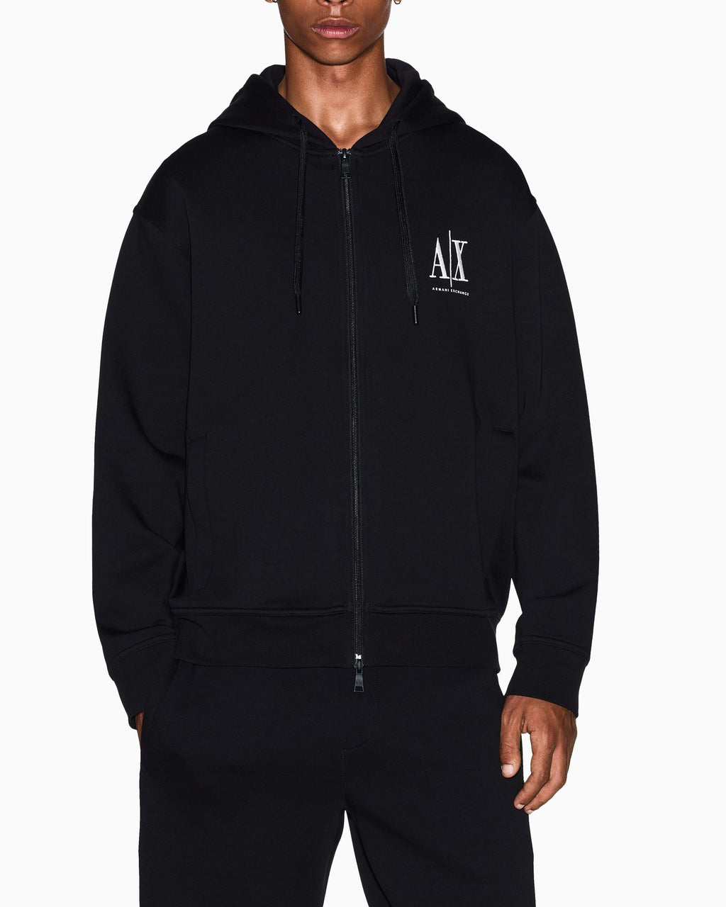 Armani Exchange Felpa Nera XM000371 – vista 3