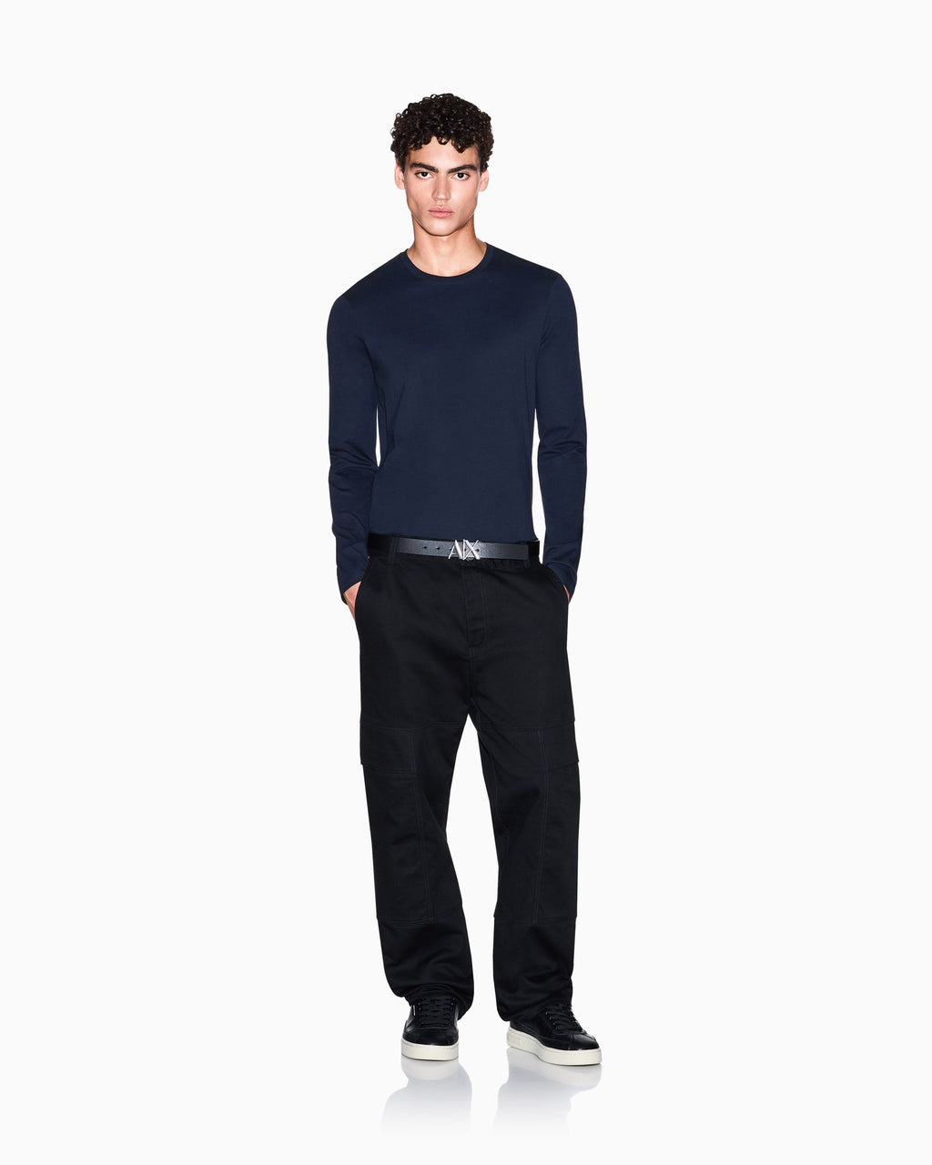 Armani Exchange Maglia Blu 8NZM77 – vista 4