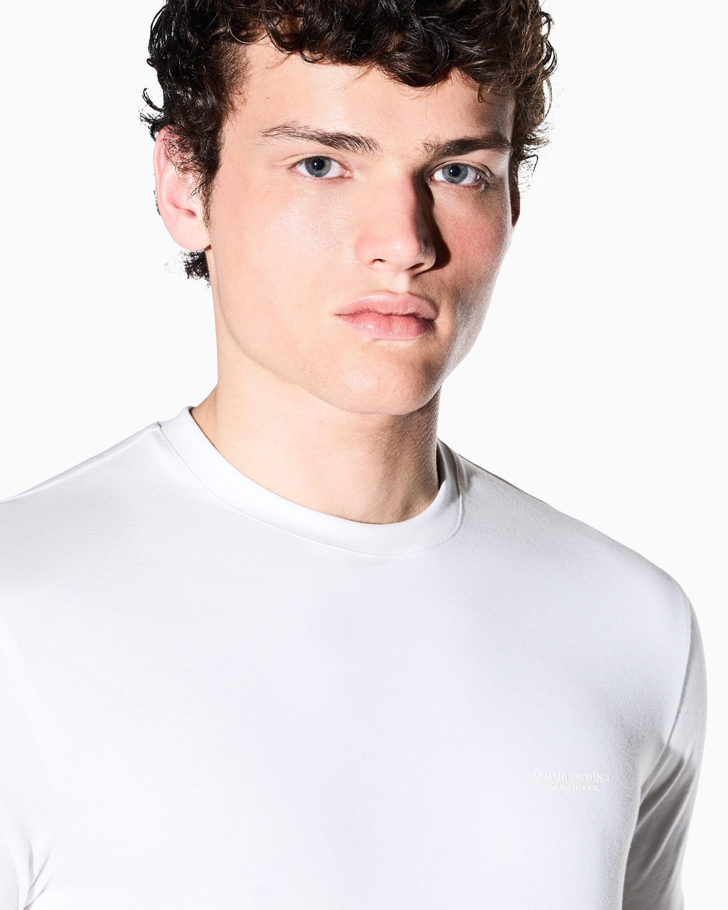 Armani Exchange T-Shirt Bianca Ottica – vista 3