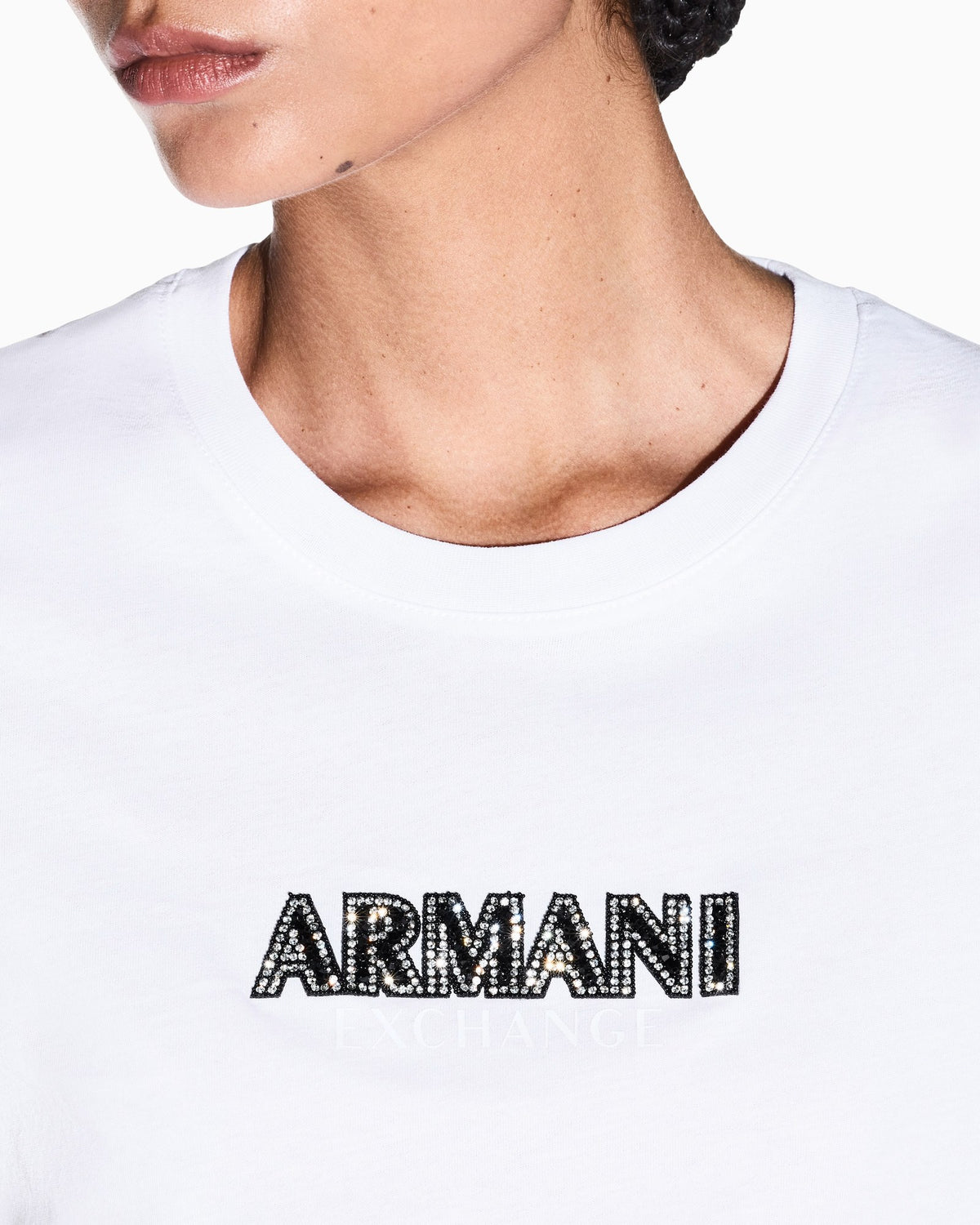 Armani Exchange T-Shirt Bianca XW002550 – vista 3