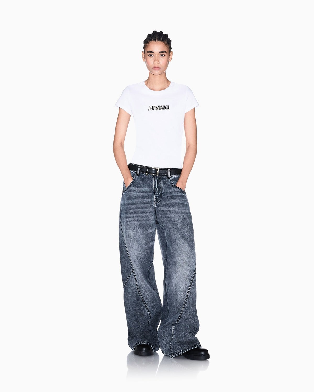 Armani Exchange T-Shirt Bianca XW002550 – vista 4