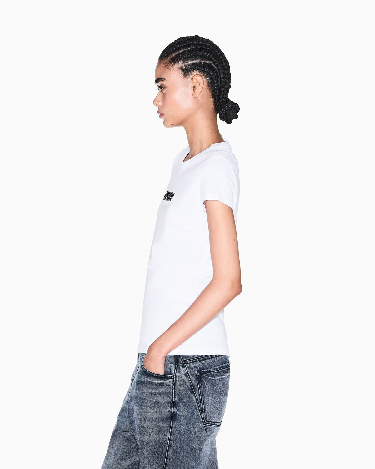 Armani Exchange T-Shirt Bianca XW002550 – vista 7