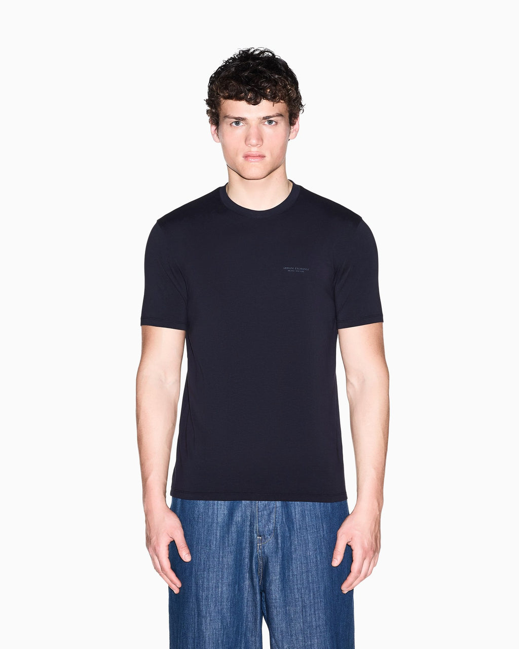 Armani Exchange T-Shirt Blu XM003141 – vista 5