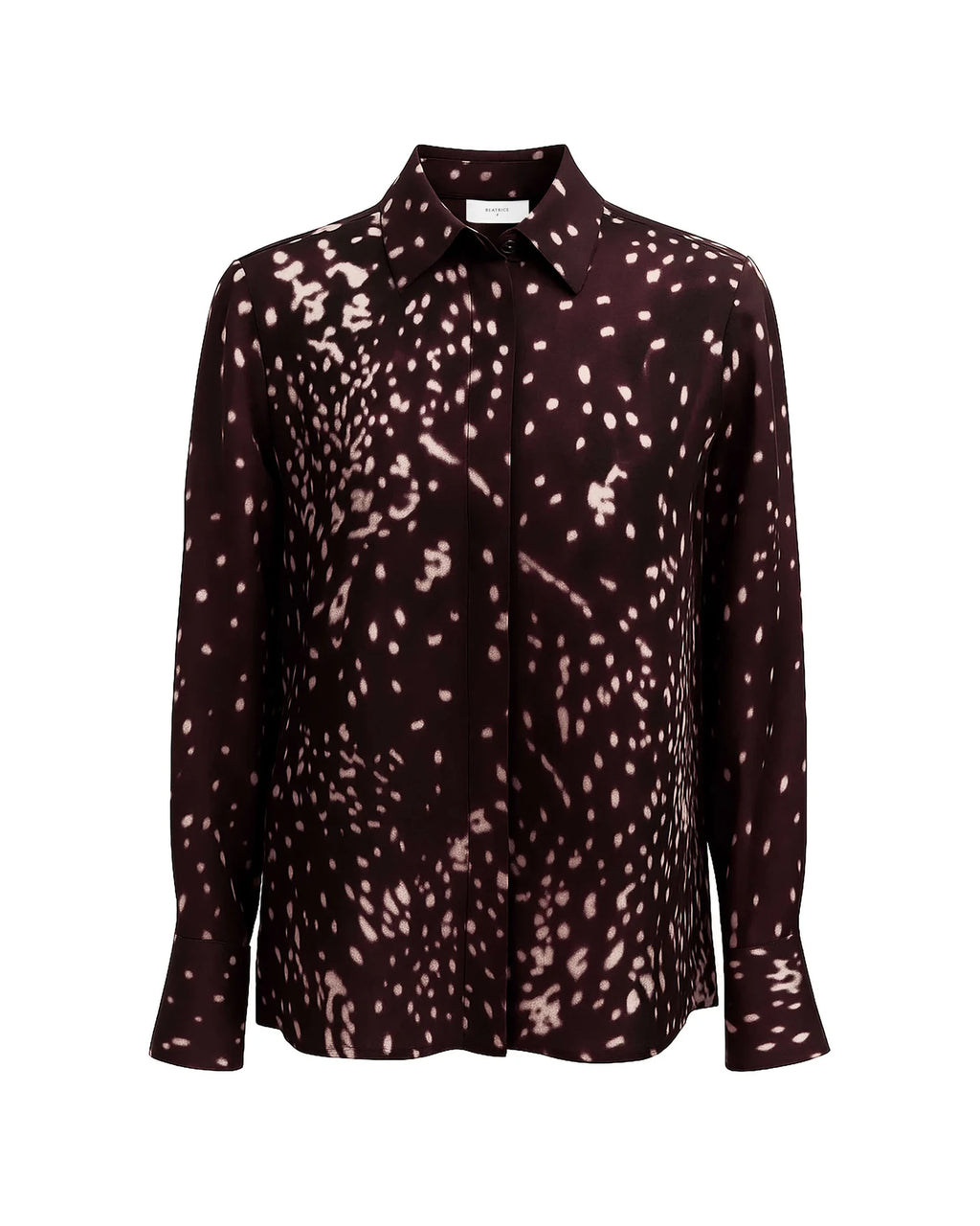 Beatrice B Camicia Stampata Bordeaux