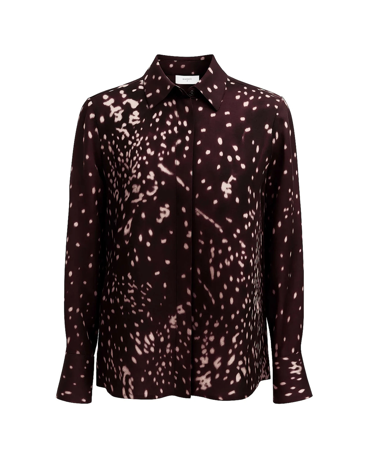 Beatrice B Camicia Stampata Bordeaux