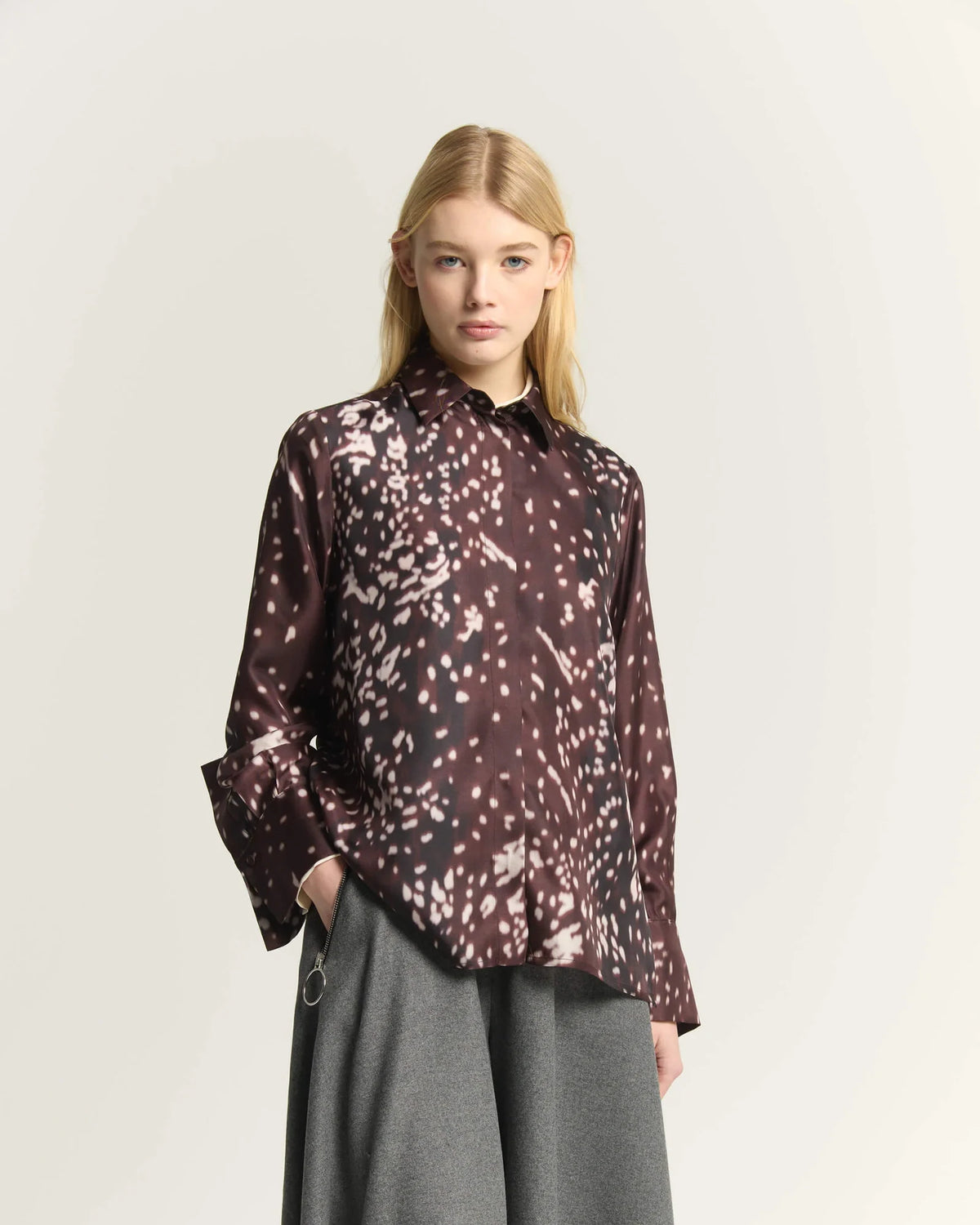 Beatrice B Camicia Stampata Bordeaux — foto 4