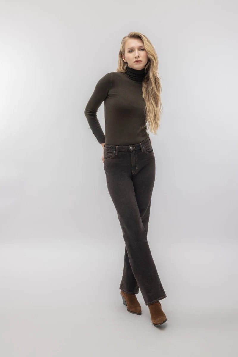 Cigalas Pantalone Bootcut Marrone