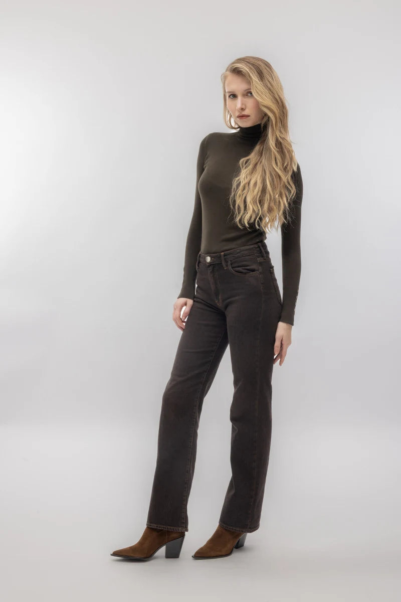 Cigalas Pantalone Bootcut Marrone — foto 2