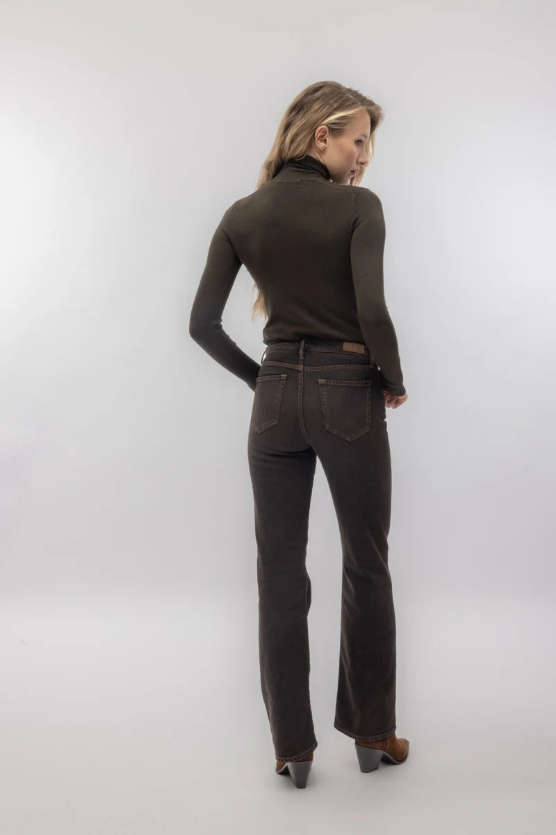 Cigalas Pantalone Bootcut Marrone — foto 3