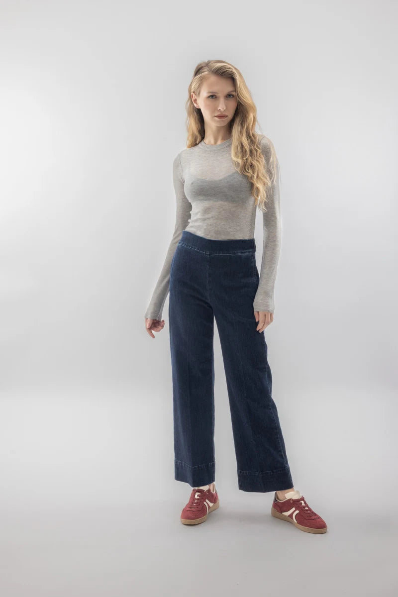 Cigalas Pantalone con Vita Elastica Blu Denim