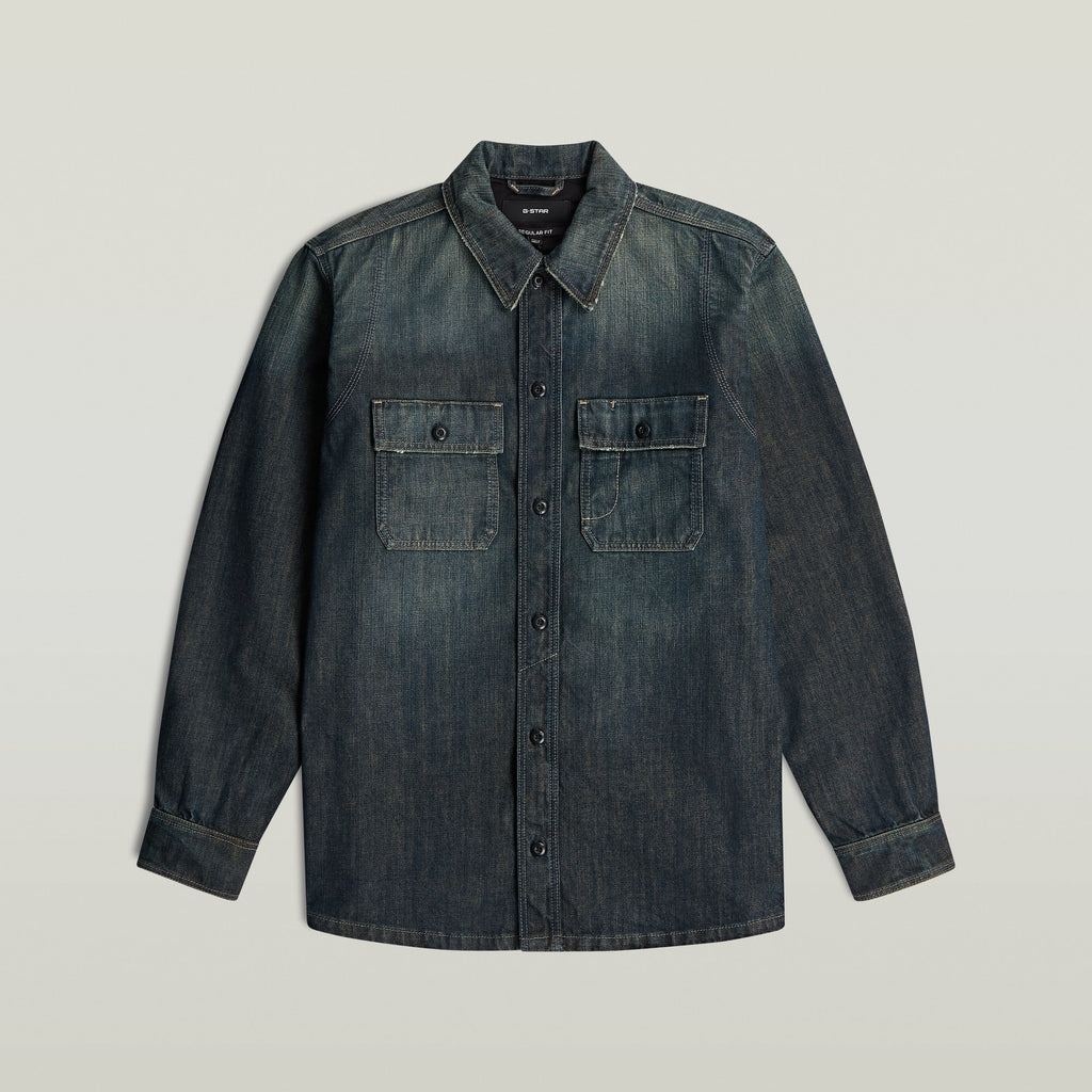G-Star RAW Camicione Utility Relaxed Medium Blue