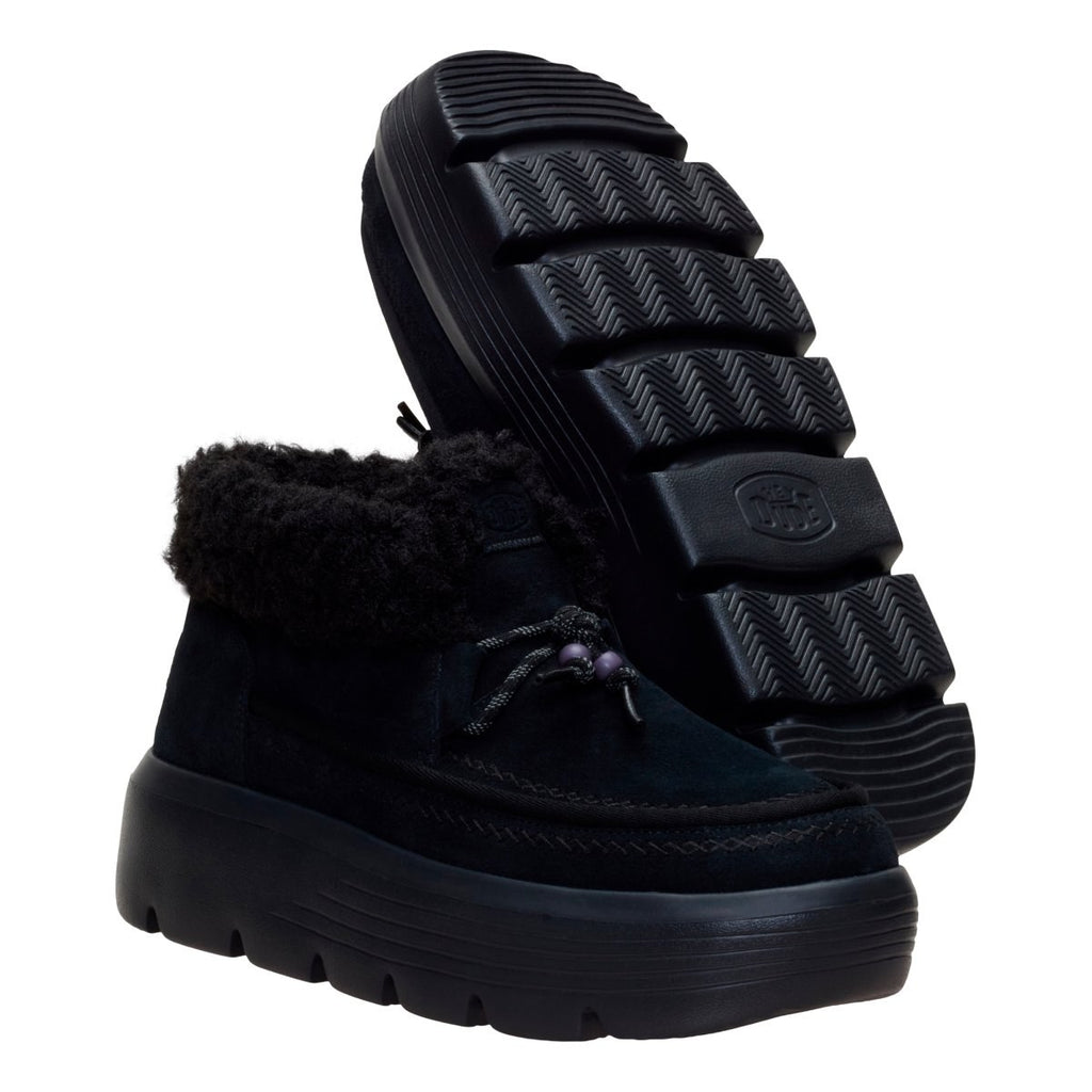 Hey Dude Austin Edge Lounge Suede Black – vista 3