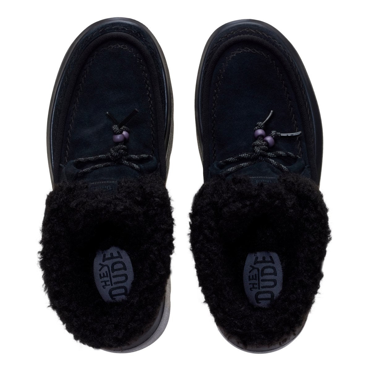 Hey Dude Austin Edge Lounge Suede Black – vista 6