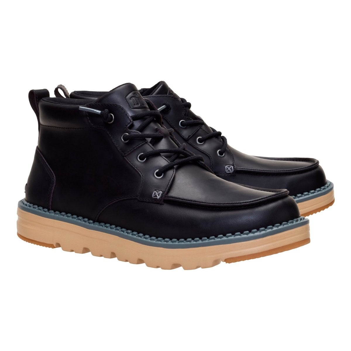 Hey Dude Flint Boot Leather Black – vista 2