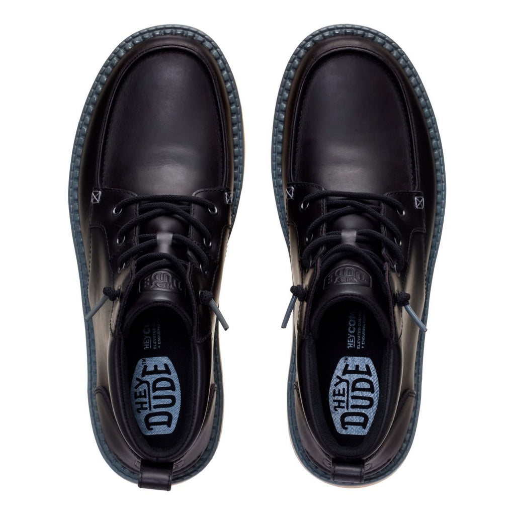 Hey Dude Flint Boot Leather Black – vista 6
