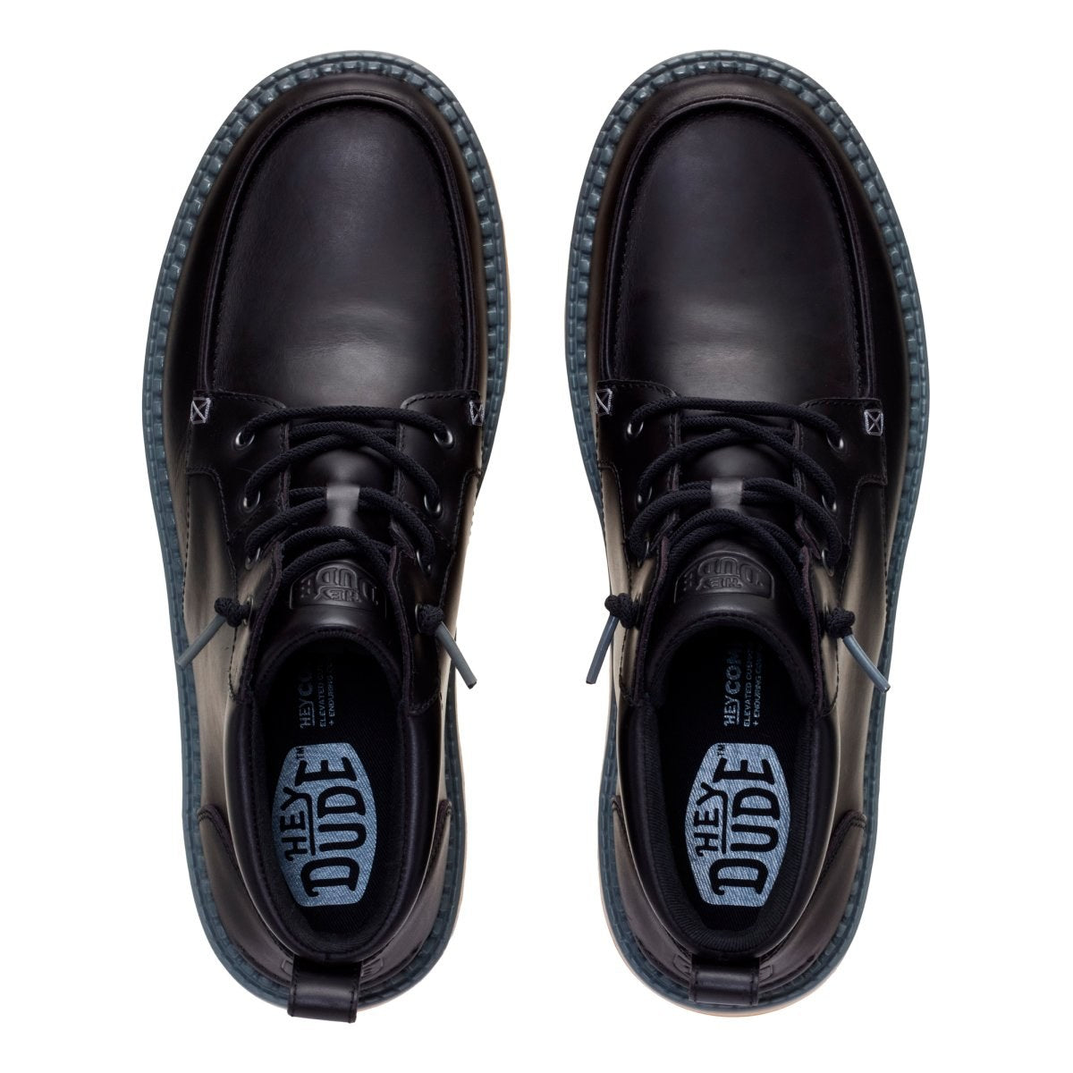 Hey Dude Flint Boot Leather Black – vista 6