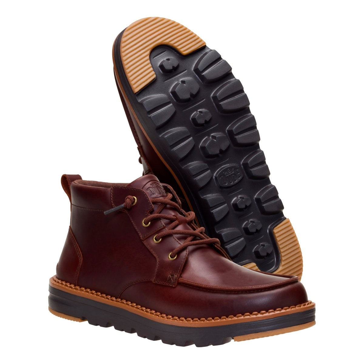 Hey Dude Flint Boot Leather Chocolate – vista 3
