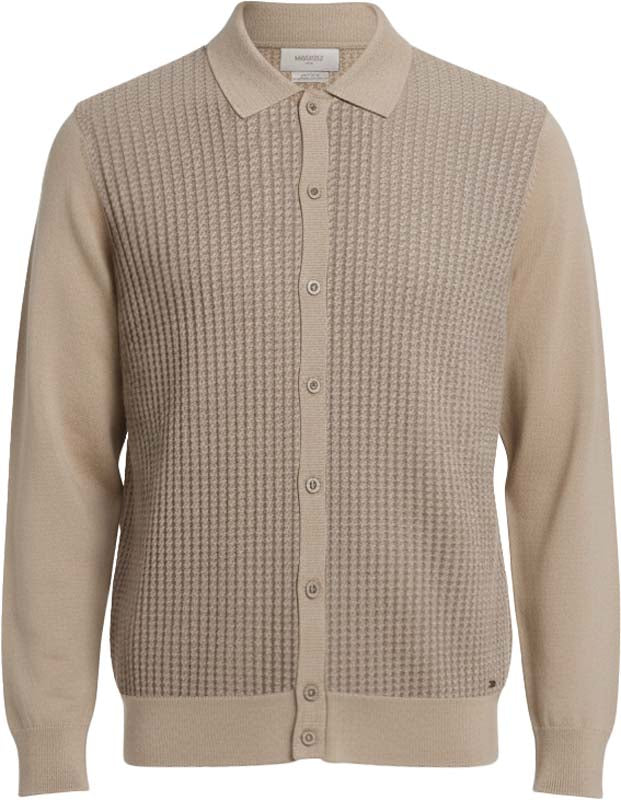 Camicia in Maglia Punto Riso Cammello - MARKUP