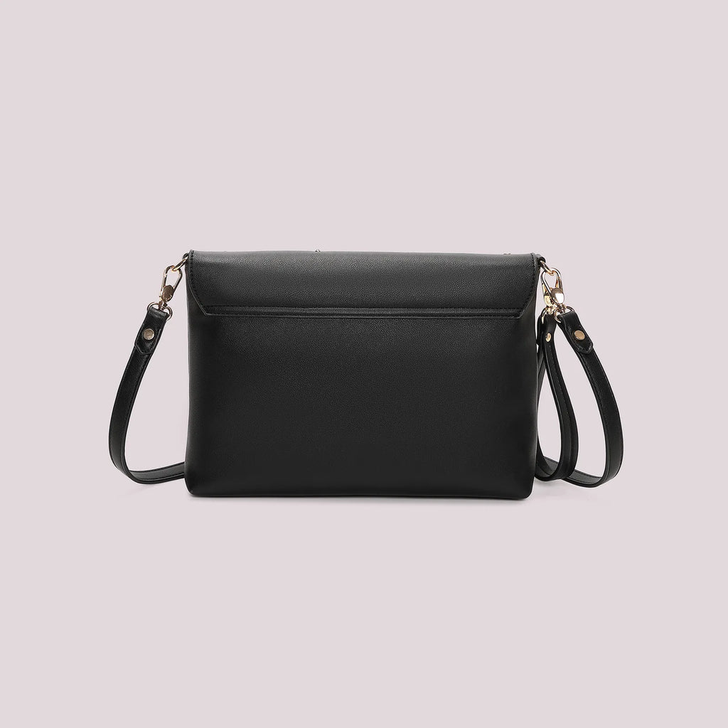 Mimi Mua Borsa a Busta con Applicazioni Colorate Nero — foto 4