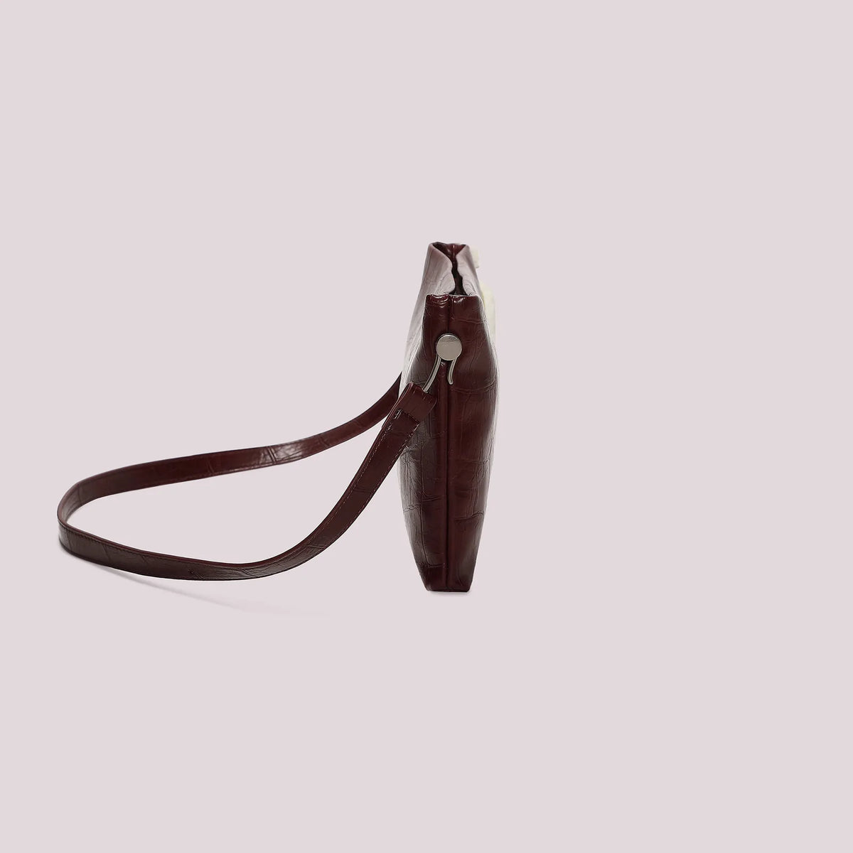 Mimi Mua Borsa a Busta Effetto Cocco Burgundy — foto 2