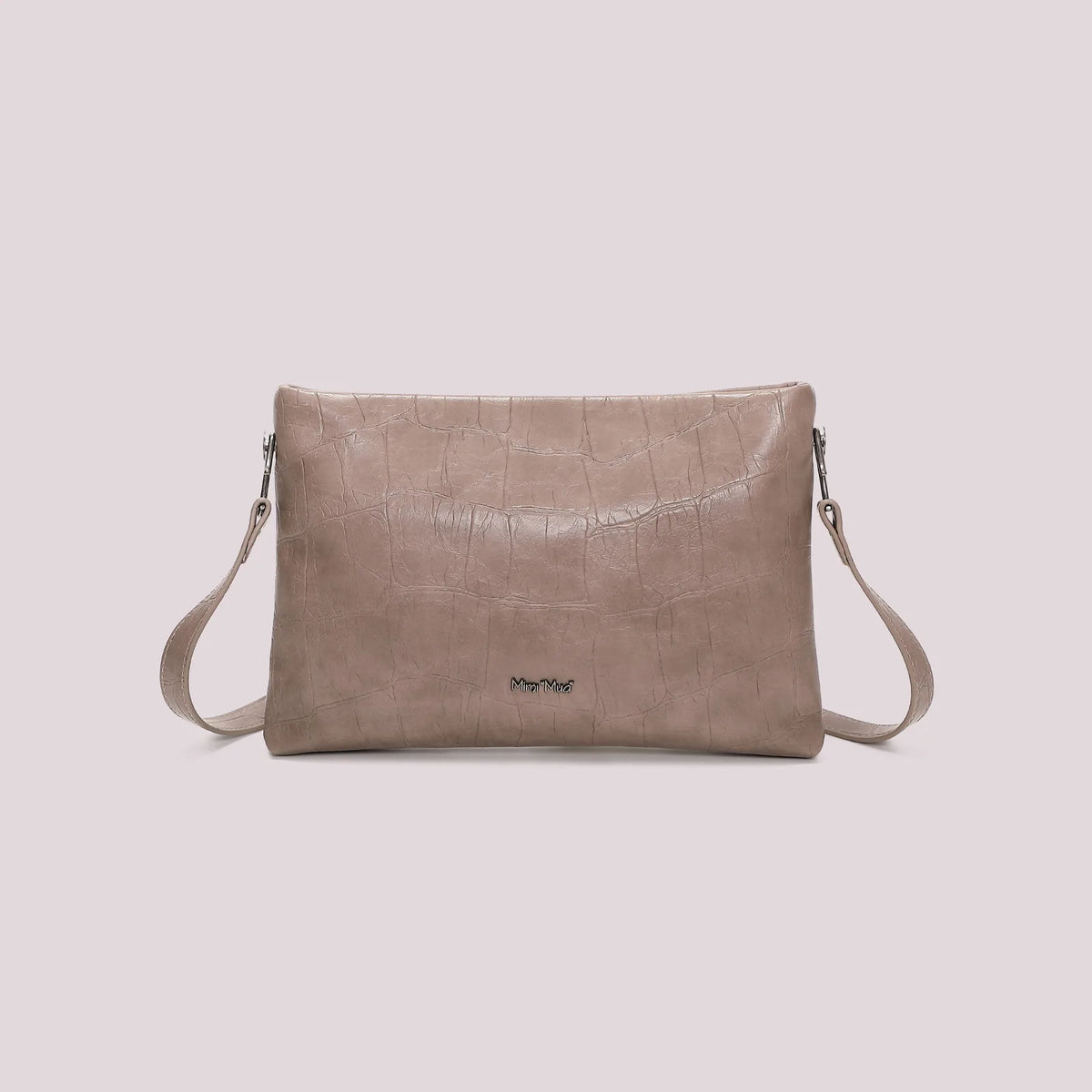 Mimi Mua Borsa a Busta Effetto Cocco Fango