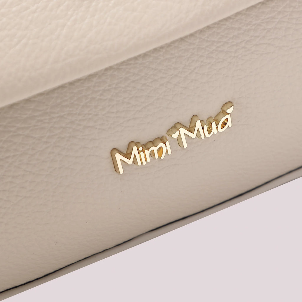 Mimi Mua Borsa a Spalla con Chiusura a Giro Beige — foto 6