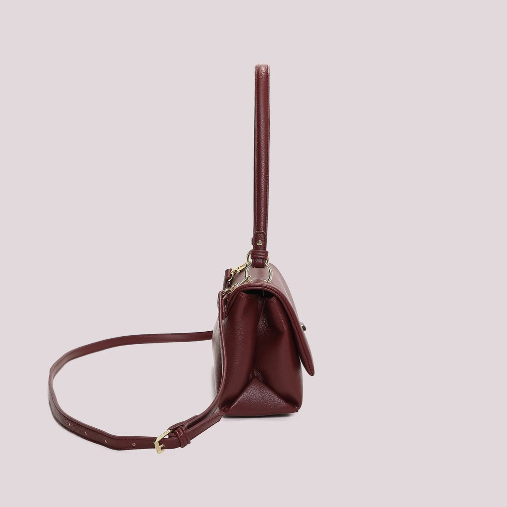 Mimi Mua Borsa a Spalla con Chiusura a Giro Prugna — foto 3