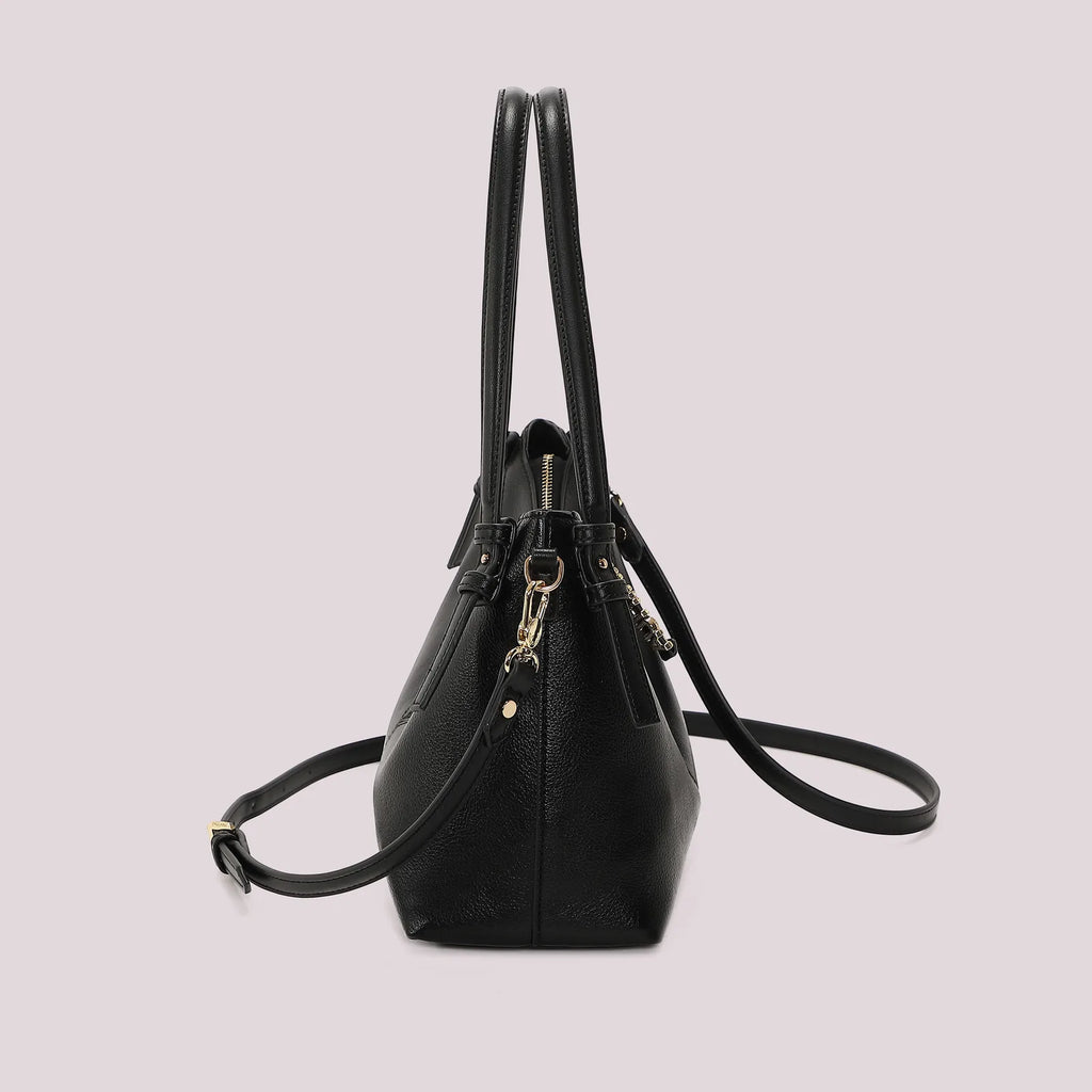 Mimi Mua Borsa a Spalla con Lettere Mimi Mua Sulla Zip Nero — foto 3