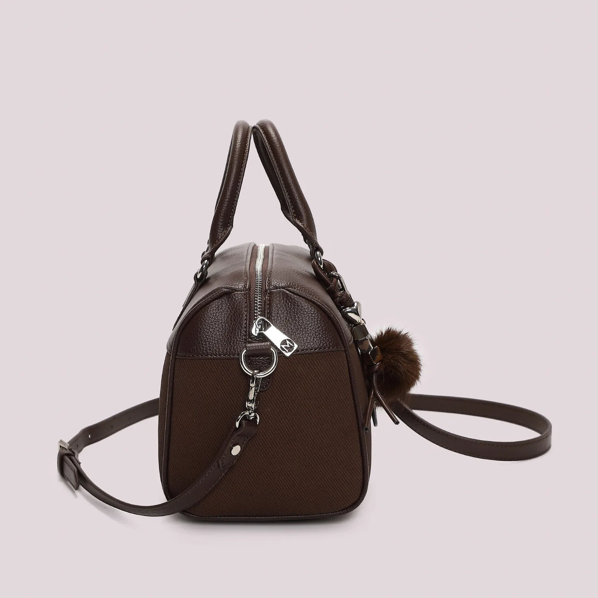 Mimi Mua Borsa Bauletto con Charm e Cuore Moro — foto 2