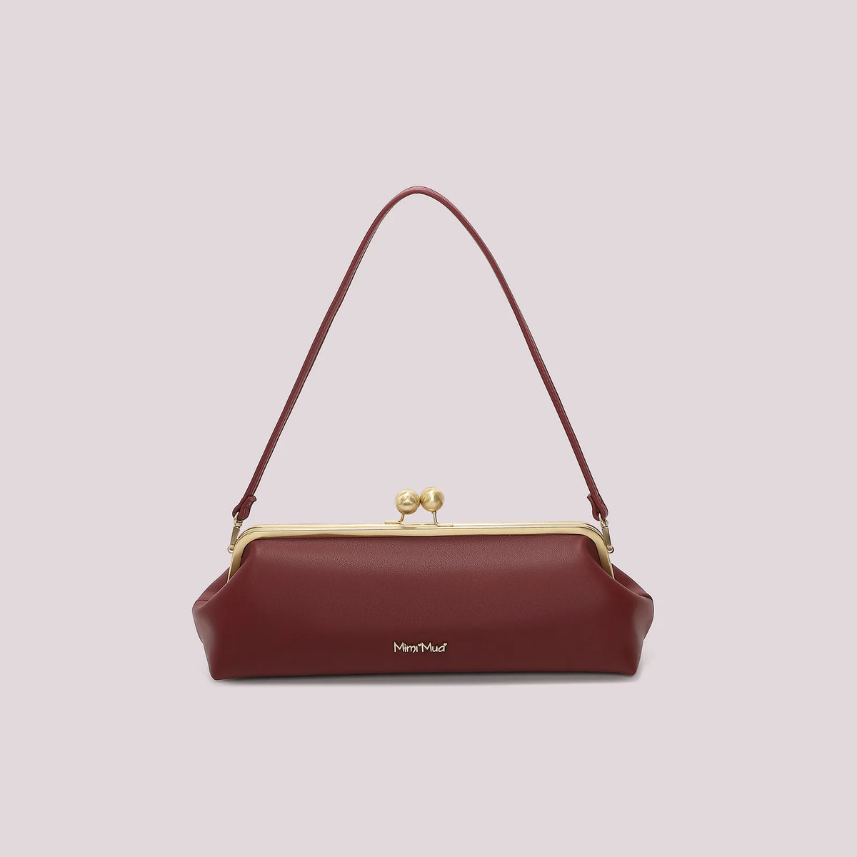 Mimi Mua Borsa Clutch Lunga Bordeaux
