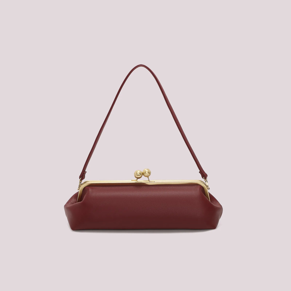 Mimi Mua Borsa Clutch Lunga Bordeaux — foto 4