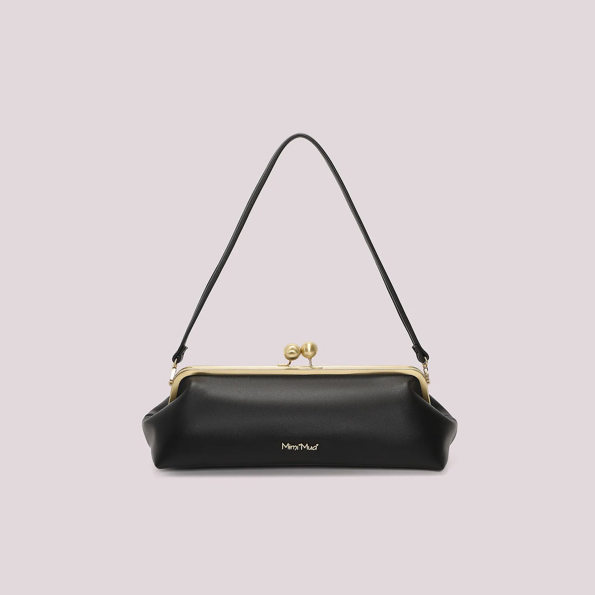 Mimi Mua Borsa Clutch Lunga Nero