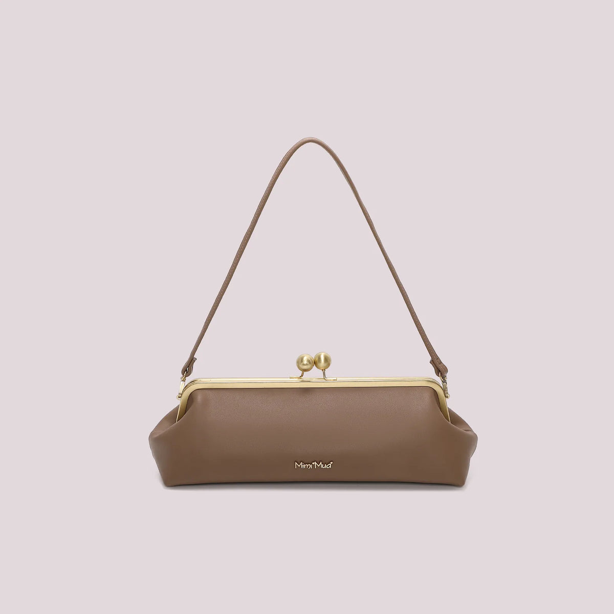 Mimi Mua Borsa Clutch Lunga Taupe
